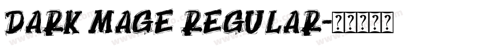 Dark Mage Regular字体转换